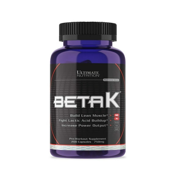 Ultimate Nutrition Platinum Series, Build Lean Muscle ,Amino Acid Supplements., 200capsule Pre-Workout