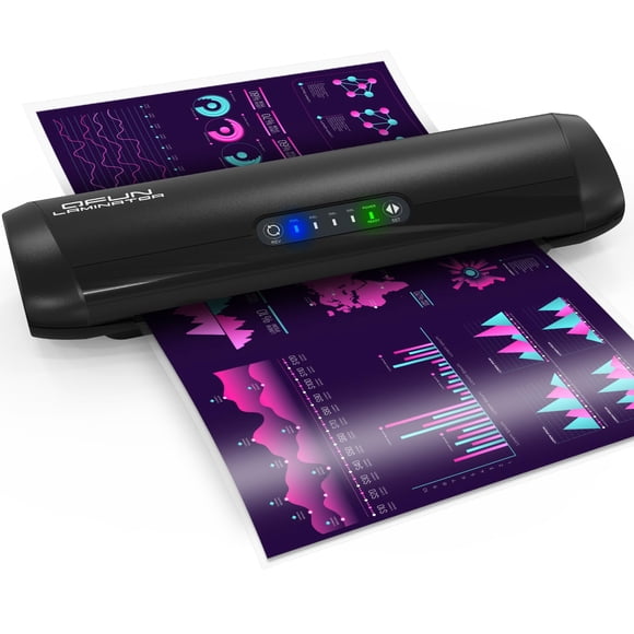 Laminadora Qfun de 13" con 4 rodillos térmica para fundas de 3 a 10 mil