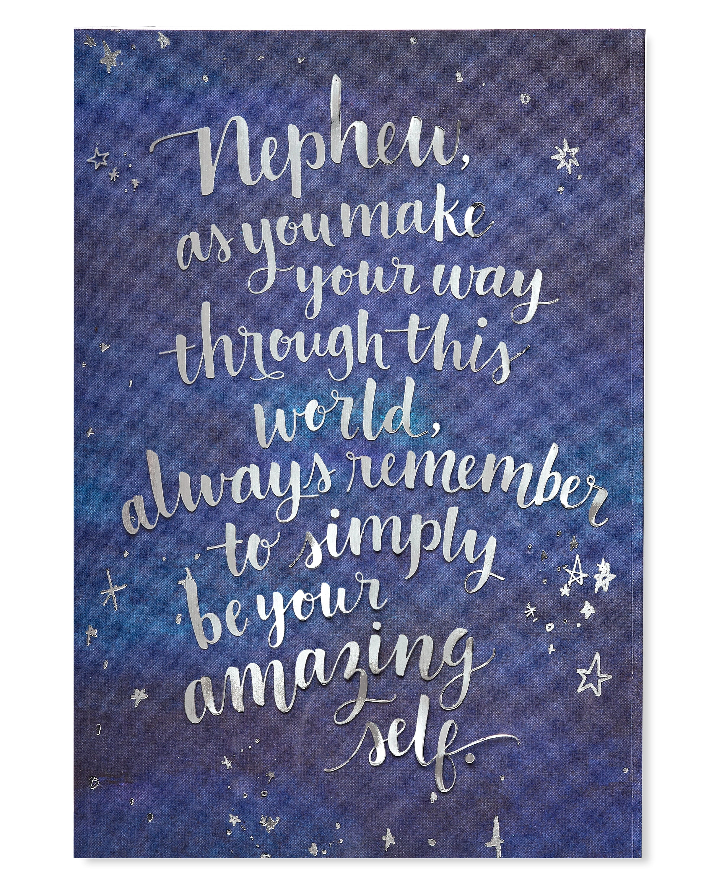 American Greetings Birthday Card for Nephew (Be Your Amazing Self) -  Walmart.com
