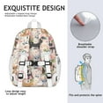 thumbnail image 5 of Chihuahua and Flower Backpack for School,Cute School Bag,Schoolbag with Adjustable Shoulder Straps & Padded Back,15"x11.42"x5.5", 5 of 6