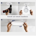 thumbnail image 3 of Plafón LED plano redondo lámpara de techo 18W - blanco moderno 4000K 1600LM lámparas LED iluminación de techo LED para baño dormitorio sala de estar cocina baño sótano balcón, ultra delgado Ø 230 * H24mm IP44 Zhivalor WXOTTO-LKX-2806, 3 of 5