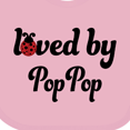 thumbnail image 4 of Inktastic Loved by Pop Pop Boys or Girls Baby Bib, 4 of 4