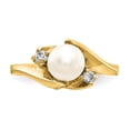 thumbnail image 4 of 14k FW Cultured Pearl & Diamond Ring Y1932PL/AA, 4 of 5