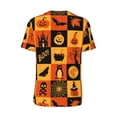 thumbnail image 3 of Haiem Hip Hop Hipster Baseball Jersey Button Down Shirts Sports Uniforms Men Women Jersey(Halloween Banner Symbols,Medium), 3 of 9