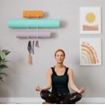 thumbnail image 2 of Soporte de pared para yoga en casa, material de gimnasio, metal blanco, 2 of 7