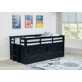 thumbnail image 2 of Carlsbad Wood Twin Captains Bed With Trundle Navy Blue, 2 of 17