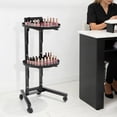 thumbnail image 3 of Movable Adjustable Salon Tray Station Hairdressing ServiceTrolley W/Accessory 15.74*11.81*33.85in, 3 of 11
