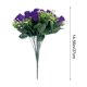 thumbnail image 3 of Ramo de rosas artificiales de seda sintética en jarrón | Centro de mesa floral artificial para decoración de mesa en el hogar | Decoración para fiestas de oficina con tallos de plástico, 3 of 6