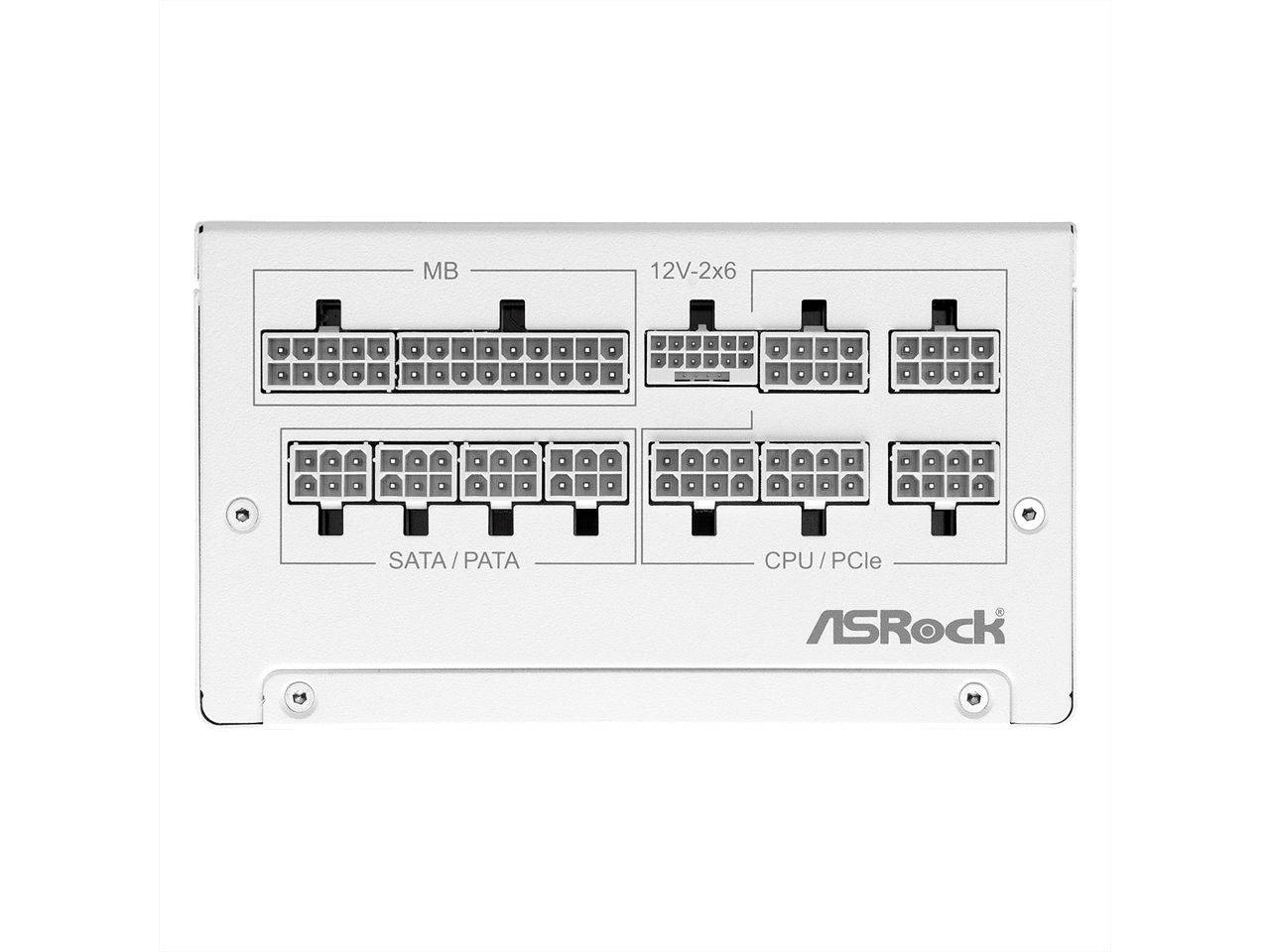ASRock SL-1000GW 1000W 80 PLUS GOLD & Cybenetics PLATINUM Full Modular Power Supply, ATX3.1 & PCIe5.1 Ready with Dual Color 12V-2x6 Cable, 10 Years Warranty, White Edition