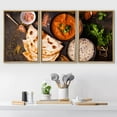 thumbnail image 2 of wall26 Framed Canvas Print Wall Art Set Indian Naan Curry Coriander Spice Variety Food Kitchen &amp; Cooking Photography Realism Decorative Colorful for Living Room, Bedroom, Office - 16"x24&quo, 2 of 5