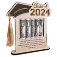 thumbnail image 1 of Graduation Cap Ornament, Wooden Tassel Decor, Handcrafted Craft, Bachelor's Degree Style, Gift for Graduates, Home Office Display, School Commemorative Decor, Natural Wood Finish, Graduation Season, 1 of 7