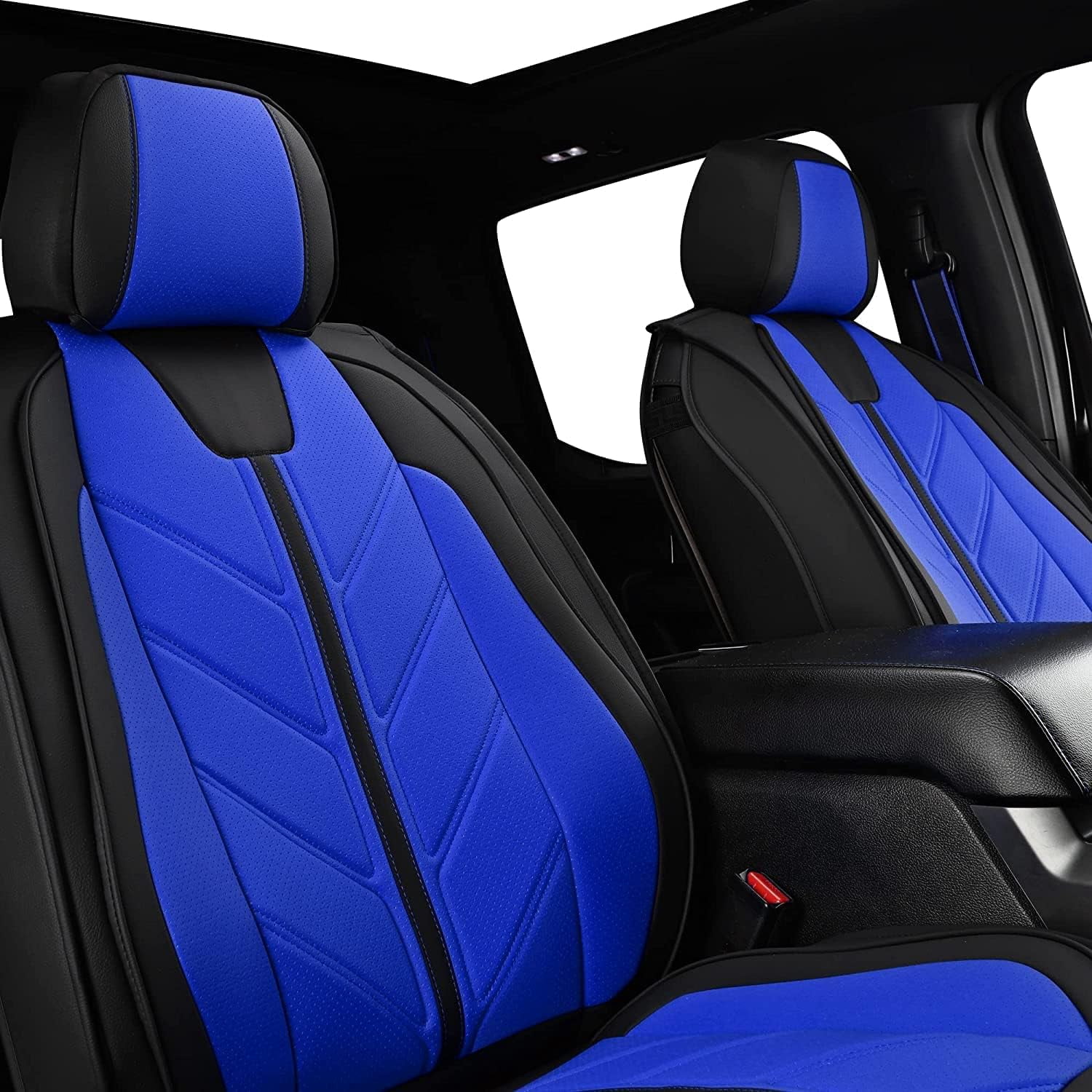 Pickup Seats Covers Compatible with Toyota Tacoma 2005-2023 Pro TRD Sport Trall Special Edition Faux Leather