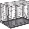 thumbnail image 5 of Pets 30-Inch New World Crate for Medium Breeds, 21-40 lbs, Double Door Folding Dog Crate, Leak-Proof Tray & Secure Latches, Portable, Durable & Easy to Assemble, 5 of 6