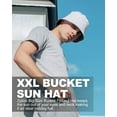 thumbnail image 3 of Zylioo 100% Cotton Packable Bucket Hats,Large Reversible Summer Hats For Women,Foldable Beach Sun Hat for Big Heads, 3 of 5
