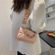 thumbnail image 4 of Bolsos de mujer versión coreana del bolso de hombro con cadena Lingge bolso cuadrado pequeño de mensajero de Color sólido novedad de 2024, 4 of 5