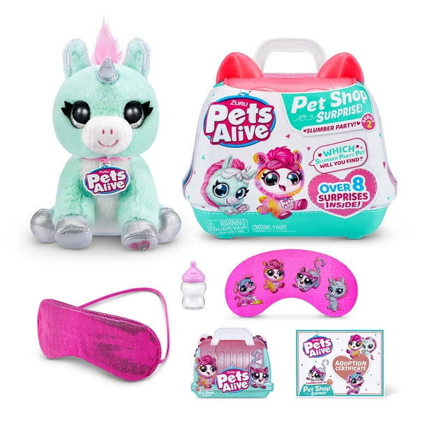 Toy Pets Alive Pet Shop Surprise Unicorn ZURU habla y repite