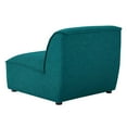 thumbnail image 6 of Sofa Middle Chair, Fabric, Teal Blue, Modern Contemporary Urban Design, Living Lounge Room Hotel Lobby Hospitality, 6 of 8