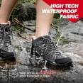 thumbnail image 6 of R CORD Women Hiking Boots Waterproof Slip-Resistant Mid-Cut Cushioned Ankle Support Traction Long-Lasting Wear for Rainy Dog Walks Daily Errands Weekend Hikes Peach Size 8.5, 6 of 7