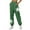 Army Green, variant on Admvng Sweatpants Women Star Print Solid Color Ankle Pocket Sweatpants and Pants, Size S-2XL
