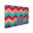 thumbnail image 3 of Trademark Fine Art "Pink and Gold Whale Chevron" Canvas Art by Nicole Dietz, 3 of 4