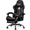 Black, variant on N-GEN GAMING Video Gaming Chair with Footrest Lumbar Support for Home Office High Back Recliner Height Adjustable Ergonomic Comfy Leather Computer Desk Chair (Red)