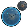 thumbnail image 2 of Indoor 12' Voice-Activated Luminous Decoration Wall Clock With LED Night Light Map Of The Stars, 2 of 8