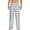 White, variant on Hipster Mustache Print Mens Pajama Pants Sleep & Lounge Pants, PJ Bottoms With elastic waistb and Pockets