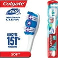 thumbnail image 3 of Colgate 360 Whole Mouth Clean, Toothbrush, Medium, Pack Of 3, 3 of 3