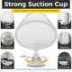 thumbnail image 4 of Shower Mirror Fog Free Shave - with Suction Cup, Shower & Rotary Shaver Holder, Mirror,Bathroom Mirror (White), 4 of 4