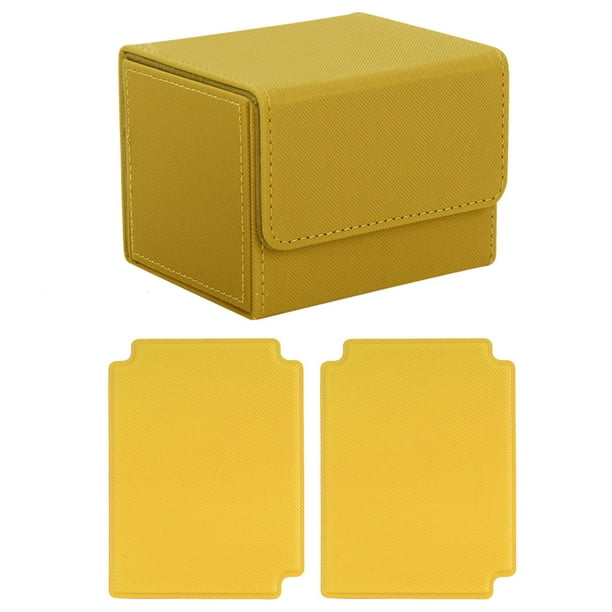 Caja de baraja de cartas coleccionables, juego de cartas de béisbol, cartas coleccionables duraderas amarillo