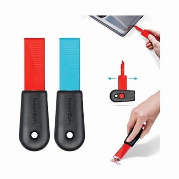 Dreamfarm 6089845 Clean Non-Stick-Safe Cleaning Tool, Red & Blue - Set of 2