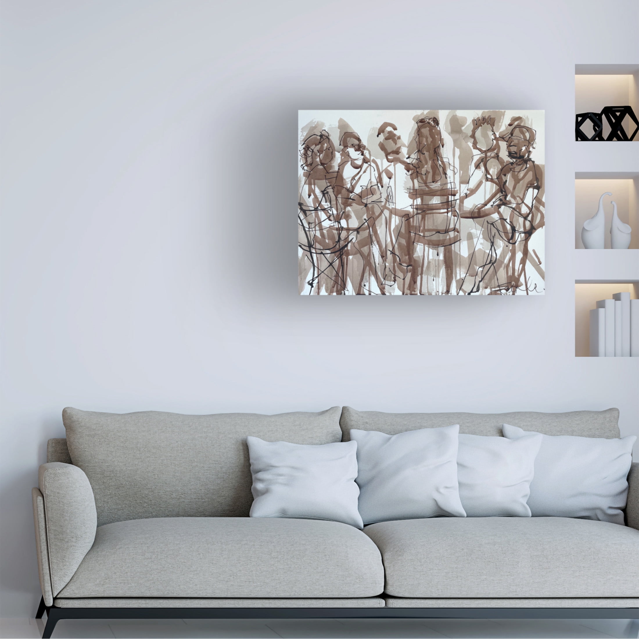 Trademark Fine Art Erin McGee Ferrell The Social Hour Canvas Wall Art