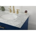 thumbnail image 4 of Elegant Decor Americana 72" Metal MDF Marble Double Bathroom Vanity in Blue, 4 of 8
