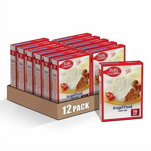 Betty Crocker Angel Food White Cake Mix 16 oz (Pack of 12)