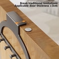 thumbnail image 4 of Over Door Hooks, No-Drill Wall Mounted Coat Rack, Heavy Duty Multi-Layer Space Saving Hanger for Clothes, Bags, Hats, Bedroom, Bathroom, Entryway, Home Organization Storage Solution, 4 of 8
