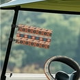 thumbnail image 3 of XYZCANDO Southwest Navajo 4 PCS Golf Cart Seat Covers Golf Cart Steering Wheel Covers Horse Cactus Golf Cart Flag Golf Cart Seat Towel Steering Wheel Protector 2 Pack Golf Flag Brown, 3 of 7
