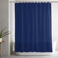 thumbnail image 6 of Shower Curtains for Bathroom-72"x78",Solid Pure Cyan Blue Waterproof Bath Curtain Grommet Shower Curtain Set with Hooks, 6 of 9