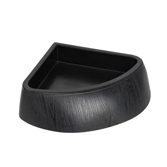 Fzaqwen Reptile Feeding Dish Corner Bowl Feeder Space Saving Easy Clean Cage Accessories black