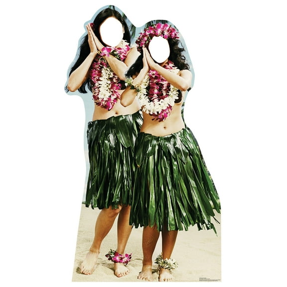 Hawaiian Hula Girls Standin
