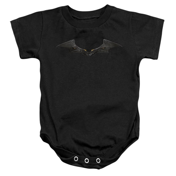 The Batman (2022) Chest Logo Unisex Infant Snap Suit for Baby (18 Months) Black