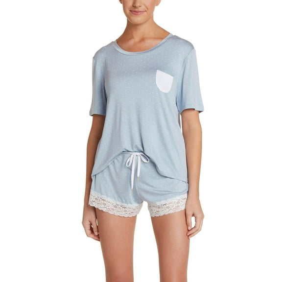 Honeydew Something Sweet Pajama Set, Size Small, Blue Jay Dot