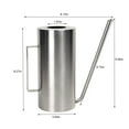 thumbnail image 3 of OEFNTAC Watering Can Watering Can Outdoor User-friendly Comfortable Handle Design Efficient Watering Pot Spray Household 1.5L Metal Portable Stainless Steel Long Spout for Indoor Plants Up to 65% Off, 3 of 7