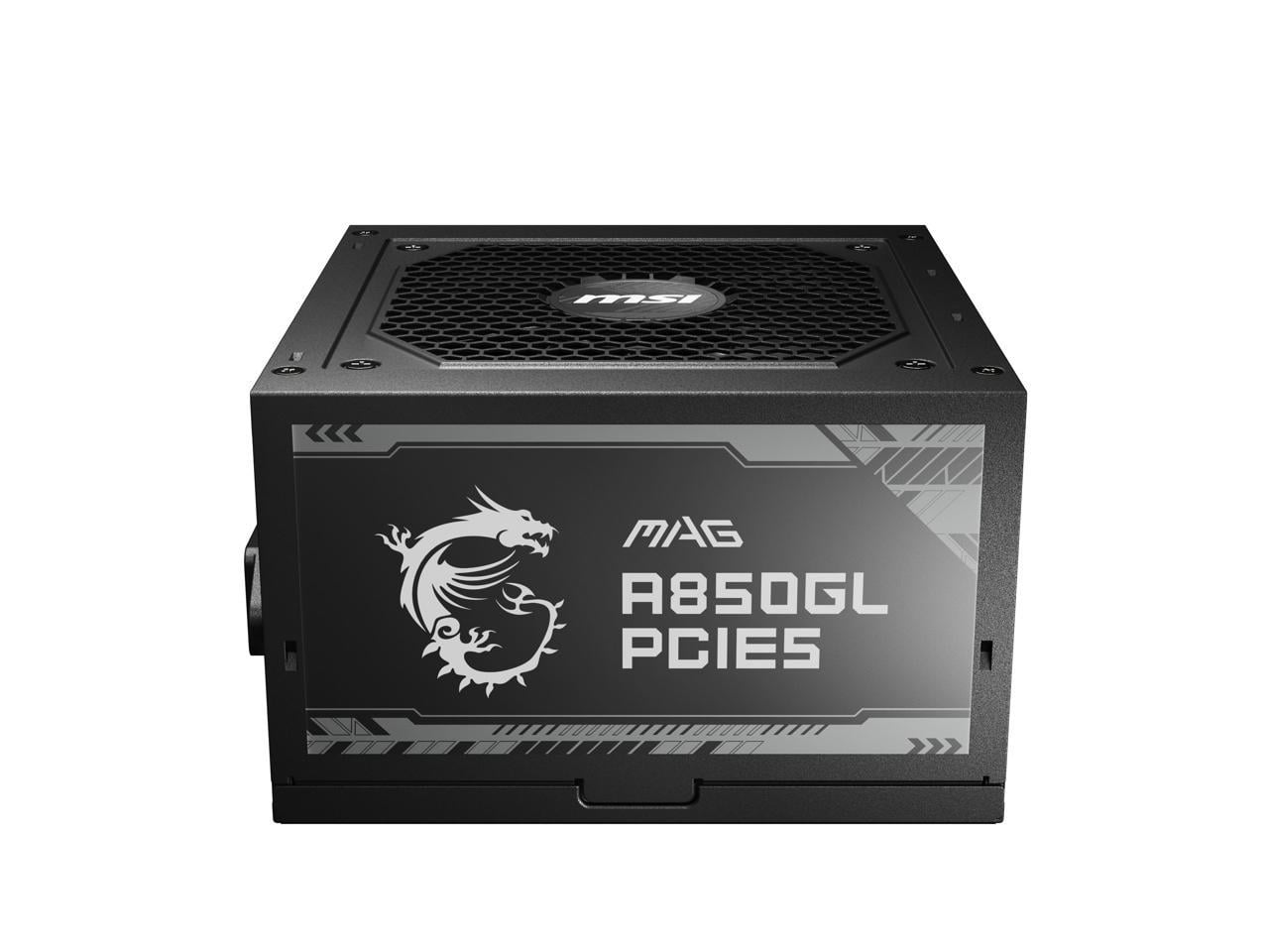 MSI MAG A850GL PCIE5 Power Supply Unit, 850W, 80 Plus Gold, Fully Modular,  ATX 3.0, PCIe 5.0 GPU Support, Black Flat Cables, 7 Year Warranty :  : Fashion