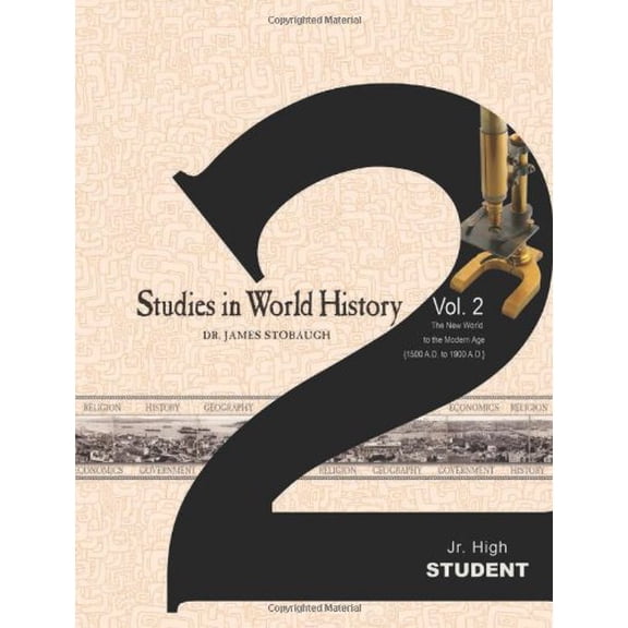 Pre-Owned Studies in World History: The New World to the Modern Age (1500 A.d. to 1900 A.d.), 9780890517857, 0890517851, Paperback, Student edition