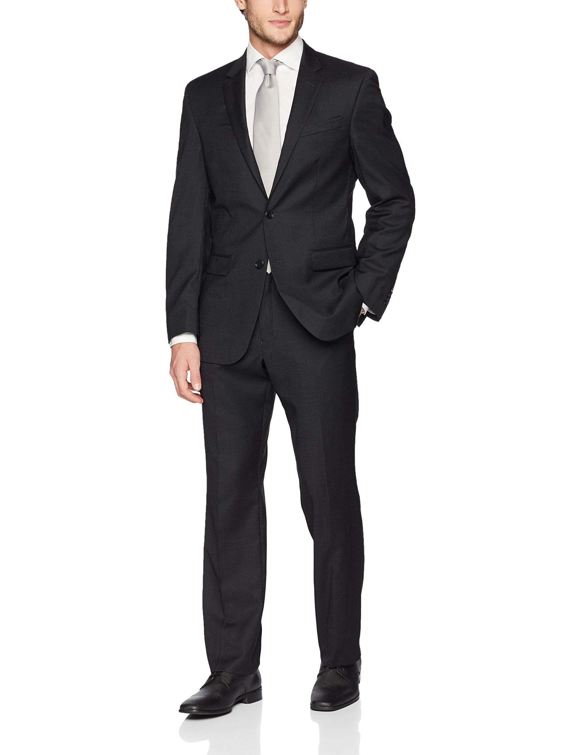 Kenneth Cole Reaction - Men's Suit Long Slim Fit 2 Piece Wool 44 ...