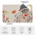 thumbnail image 4 of Orange Spring Floral Doormat Outdoor Entrance 16"x24", Watercolor Farmhouse Botanical Absorb Moisture Dirt Door Mats, Non-Slip Rubber Backing Floor Mats Indoor, Low-Profile Front Door Rugs, 4 of 9
