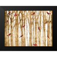thumbnail image 2 of Studio W 14x12 Black Modern Framed Museum Art Print Titled - Red Bird Christmas Collection A, 2 of 5
