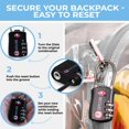 thumbnail image 4 of Mochila SHYLERO Clear extra grande de 32 litros con cierre TSA, gris claro, 4 of 9