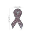 thumbnail image 3 of Breast Cancer Awareness Pin | Pink Alloy Ribbon Brooch for Women | Support & Prevention Lapel Pin | Hand Polished Finish | Durable Metal Accessory | 1 Piece | 6x3x1cm, 3 of 6