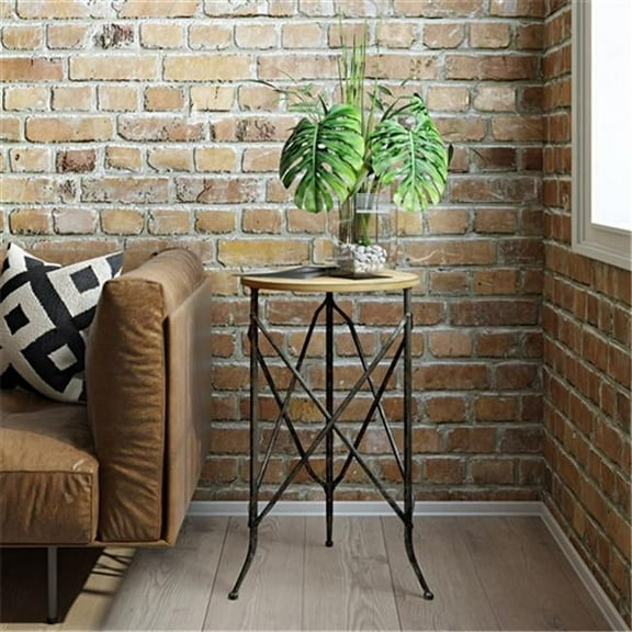 Aspire Home Accents Atwell Round Accent Table - 27"H x 16"W x 16"D